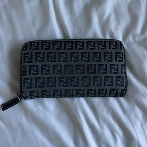 Vintage Fendi Monogram Canvas Wallet